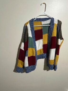 Patchwork Knit Sweater